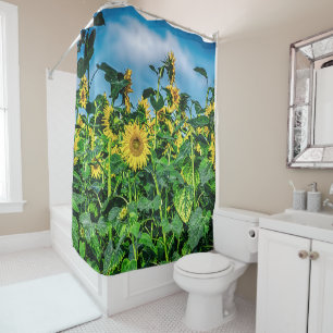 Sunflower Field Shower Curtain