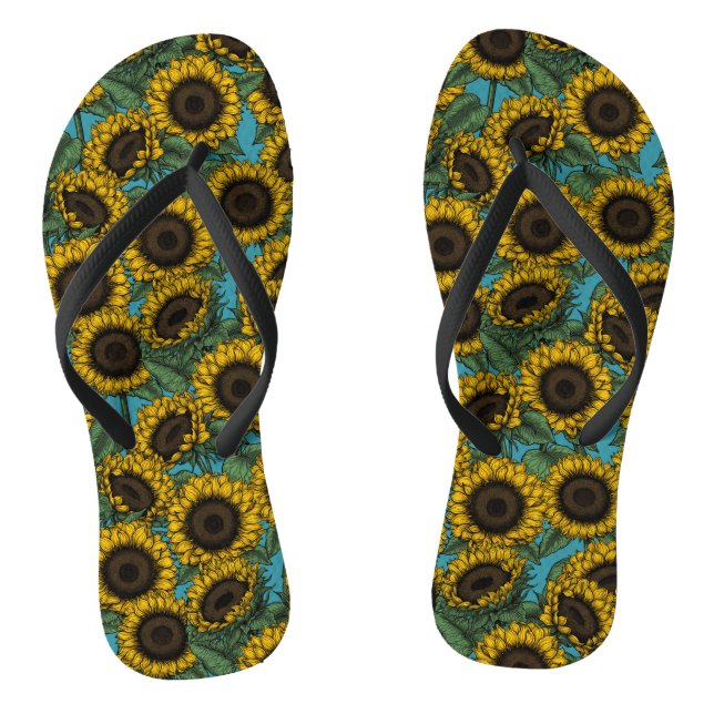 Sunflower field thongs (Footbed)