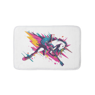 Sunflower Field Unicorn (5) Bath Mat