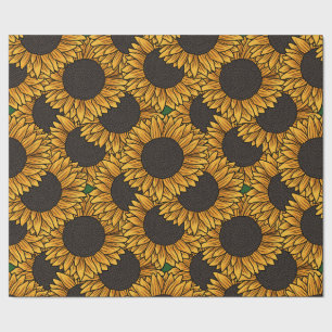 Sunflower Field Wrapping Paper