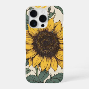 Sunflower Fields: A vibrant Floral Pattern iPhone 16 Pro Case