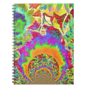 Sunflower Fields Forever - orange Notebook