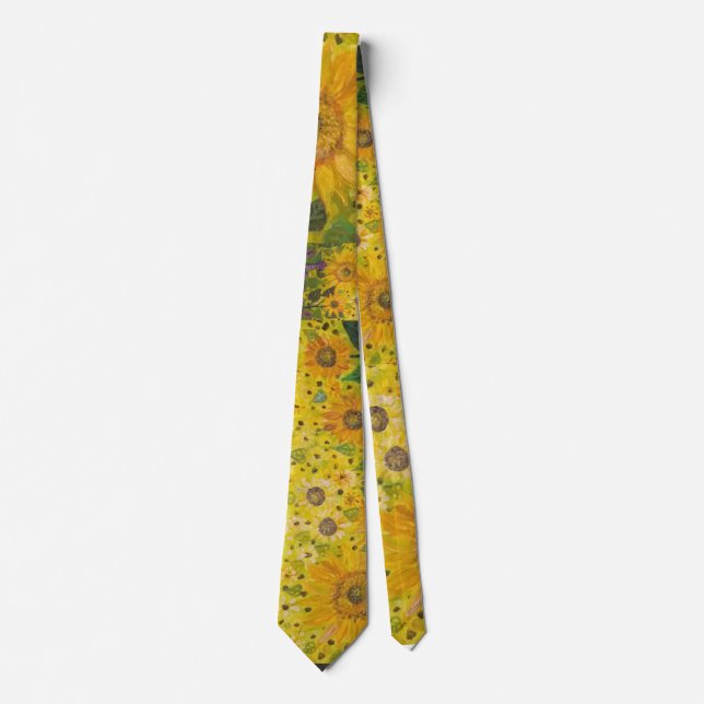 Sunflower fields Neck Tie (Front)
