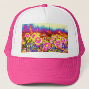 Sunflower Fields Trucker Hat