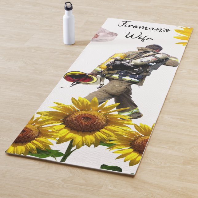 Sunflower Fireman Yoga Mat (In Situ)