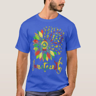 Sunflower Fist Juneteenth Black History African Am T-Shirt