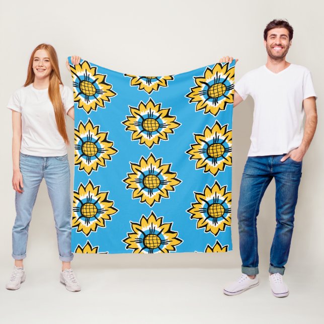 Sunflower Fleece Blanket (In Situ)