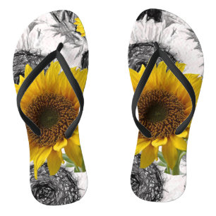 Sunflower Flip Flops