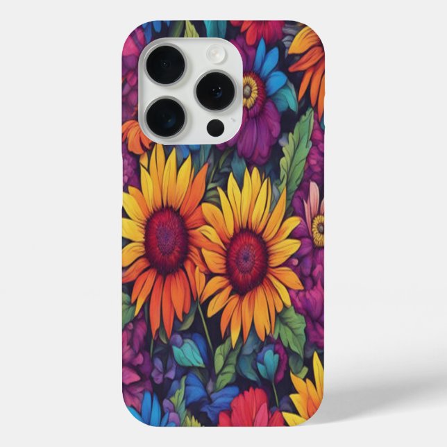 Sunflower Floral #212 - iPhone Cases (Back)