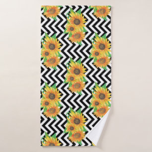 Sunflower Floral Arrangement Classes Bath Towel