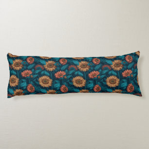Sunflower Floral Bedroom Decor Victorian Sofa Body Cushion