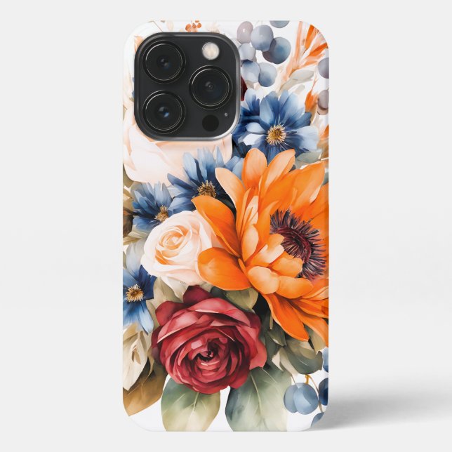 Sunflower Floral Bouquet iPhone Case (Back)