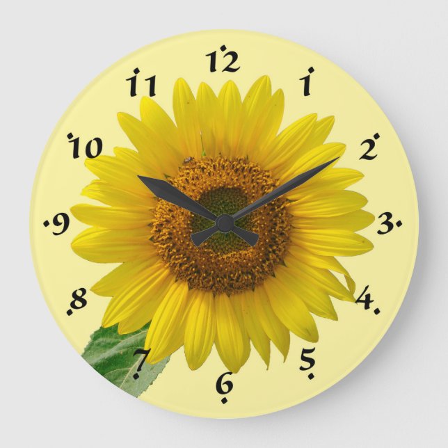 Sunflower Floral Clock (Front)