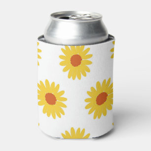 Sunflower Floral Elegant Drink Summer Can Cooler