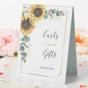 Sunflower Floral Eucalyptus Cards and Gifts