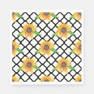Sunflower Floral Meaning Napkin