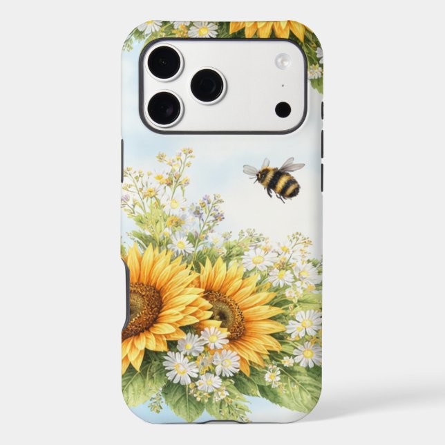 Sunflower Floral Phone Case (Back)