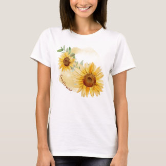 Sunflower Floral Women's T-Shirt | Sunshine tee