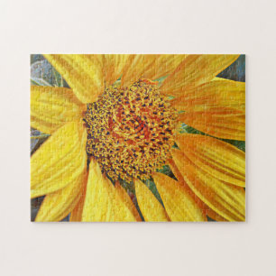 Sunflower Flower Art Close Up Puzzle