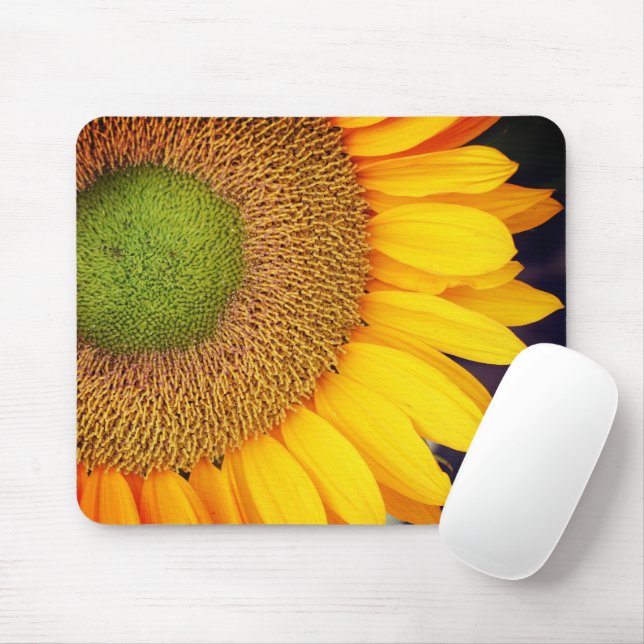 Sunflower Flower Petals Mouse Pad (With Mouse)