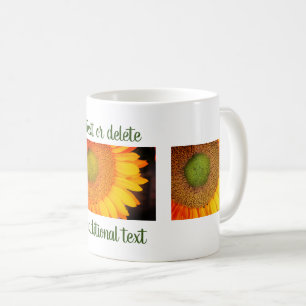 Sunflower Flower Photography Personalised Coffee Mug