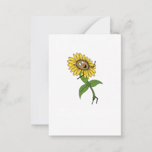 Sunflower, flower theme card
