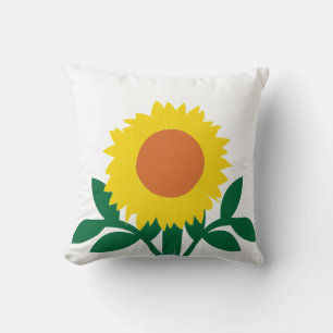 Sunflower Flower Yellow Flower Cushion