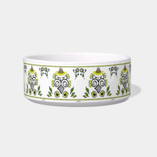 Sunflower Folk Pattern by Alexandra Cook Bowl