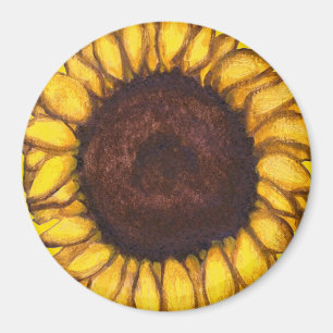 Sunflower Fridge Magnet Cheerful Flower Gift