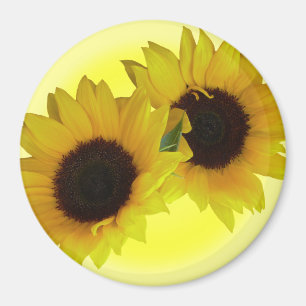 Sunflower Fridge Magnet Cheerful Flower Gift