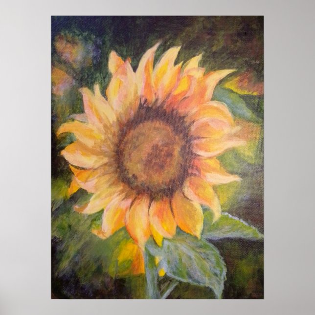 Sunflower from Acrylic Painting Poster (Front)