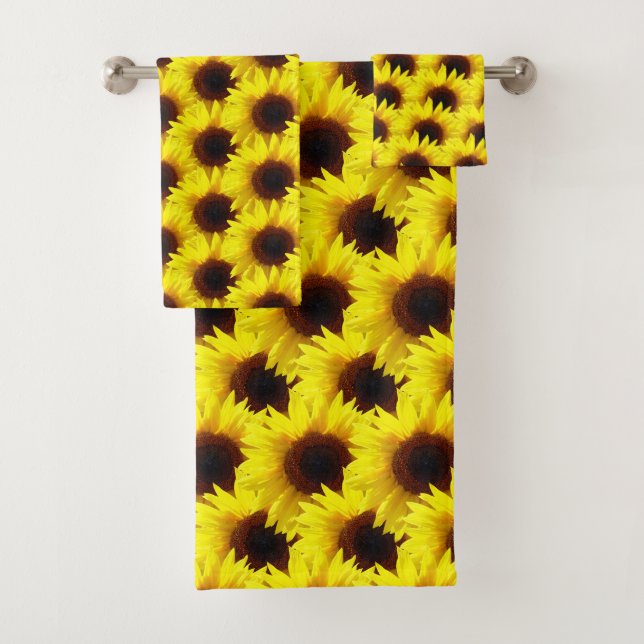 Sunflower Fun in the Sun Bath Towel Set (Insitu)
