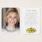 Sunflower Funeral Memorial Photo Prayer Card