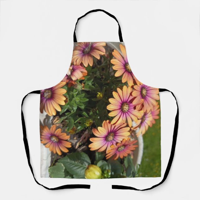 Sunflower Garden Apron – Floral Kitchen Apron with (Front)