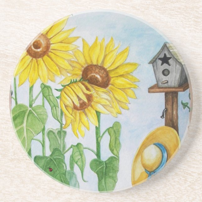 Sunflower Garden Coaster (Front)