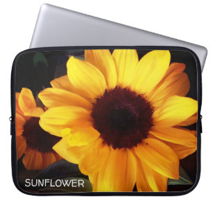 Sunflower garden florist art laptop sleeve