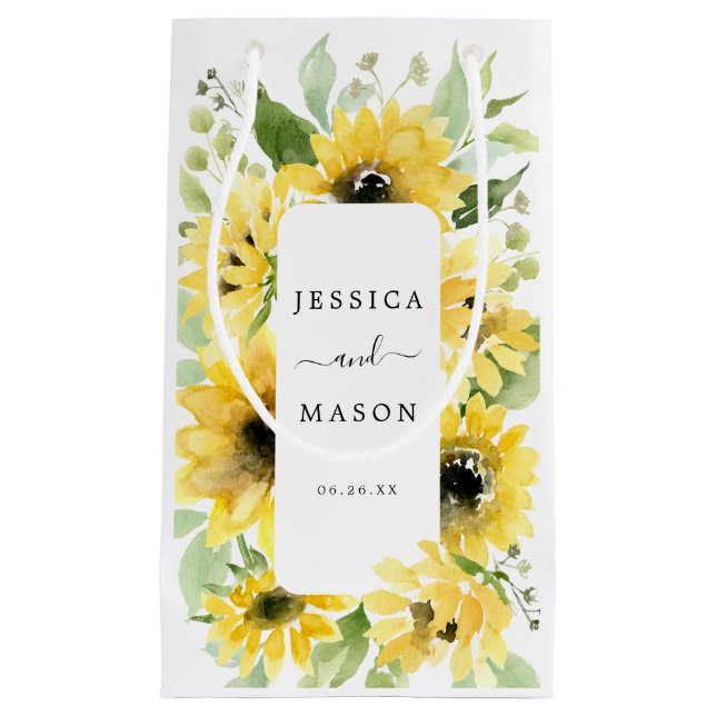 Sunflower Garden Hotel Wedding Gift Bag (Front)