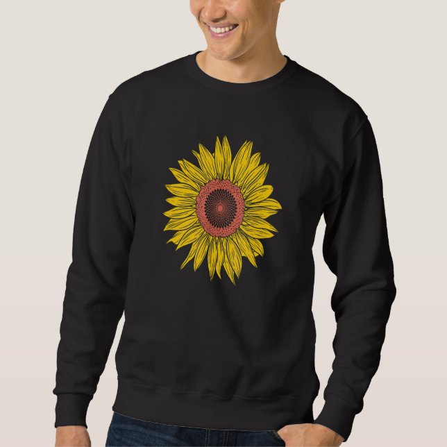 Sunflower Garden Plant Nature Sun Sweatshirt (Front)