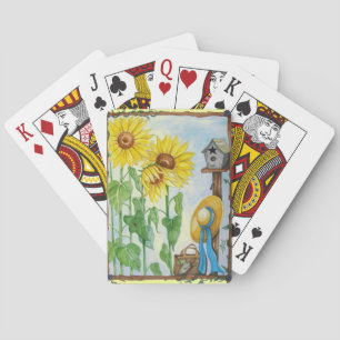 Sunflower Garden Playing Cards