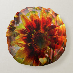 Sunflower Garden....... Round Cushion