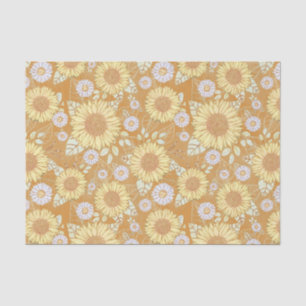 Sunflower Garden Rustic Country Tissue Paper