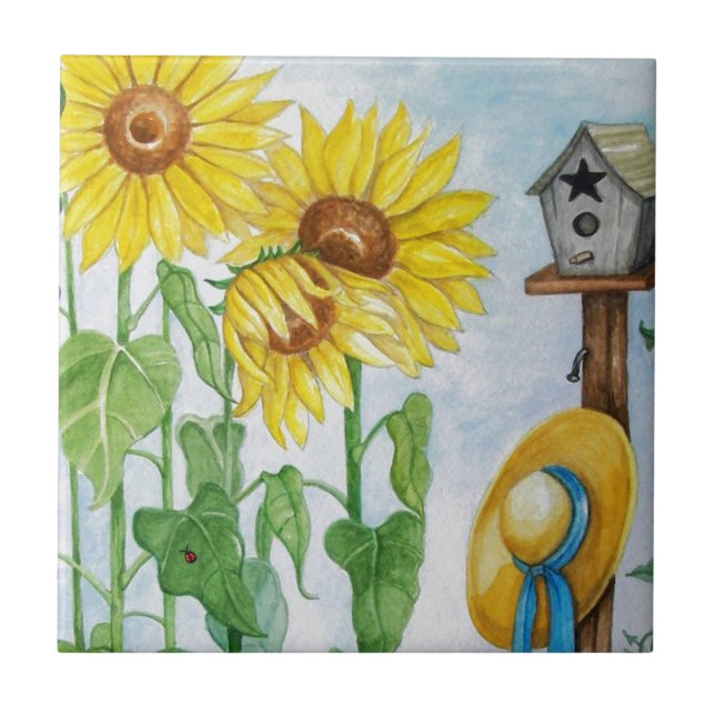 Sunflower Garden Tile (Front)