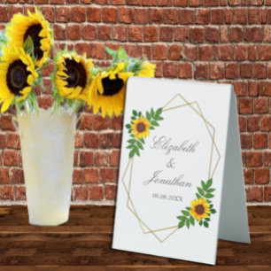 Sunflower Geometric Wedding
