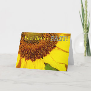 sunflower get well card