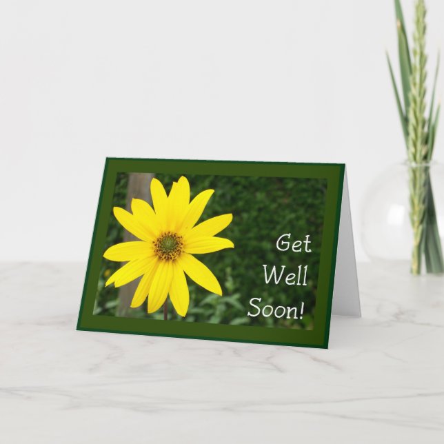 Sunflower Get Well Soon Card (Front)