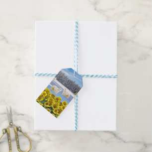 Sunflower Gift Tags Polar Bear Floral