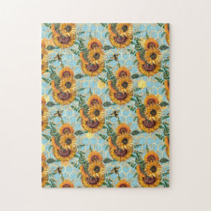 Sunflower Gifts Bright As A Sunflower Jigsaw Puzzle
