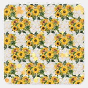 Sunflower Gifts Feel Like A Sunflower Square Sticker