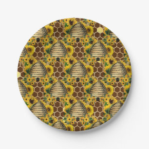 Sunflower Gifts Sunflower Of The Spring Burns Paper Plate