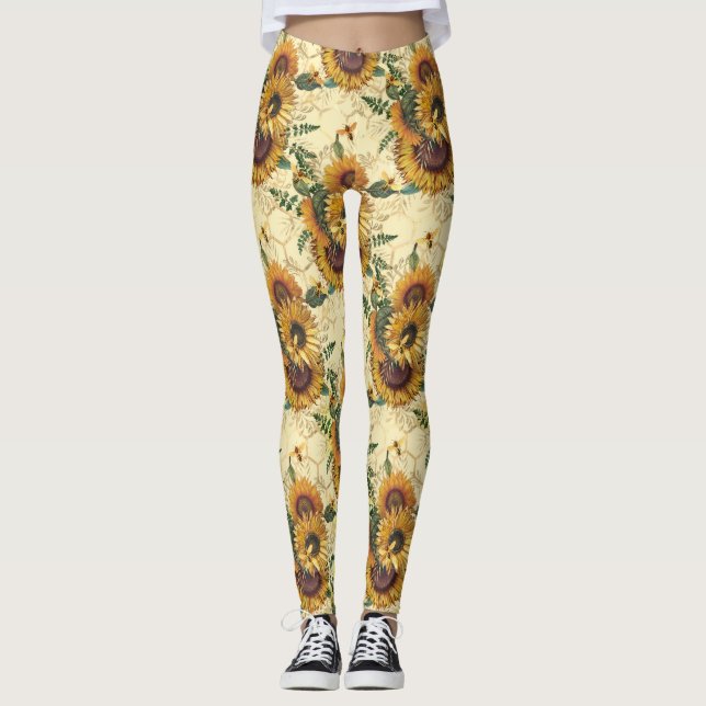 Sunflower Gifts | Sunflower Turn Surrounded Leggings (Front)